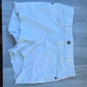 Cat & Jack Super Stretch Short White Ripped Large